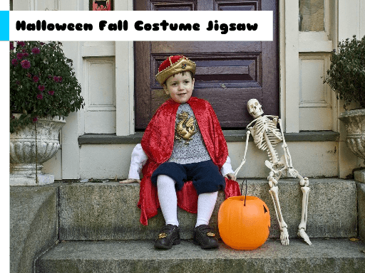 Halloween Fall Costume Jigsaw Halloween Fall Costume Jigsaw - browser game screenshot