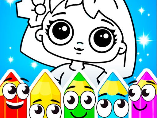 Coloring Dolls - browser game screenshot