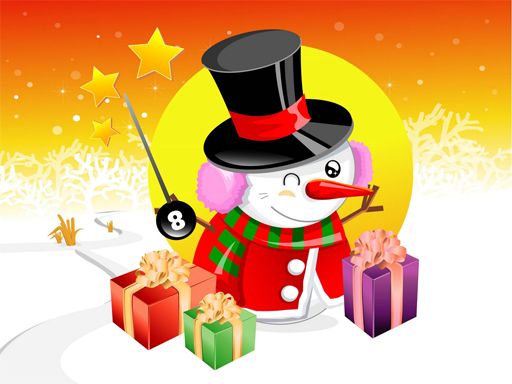 Christmas Vector Characters Puzzle - browser game screenshot