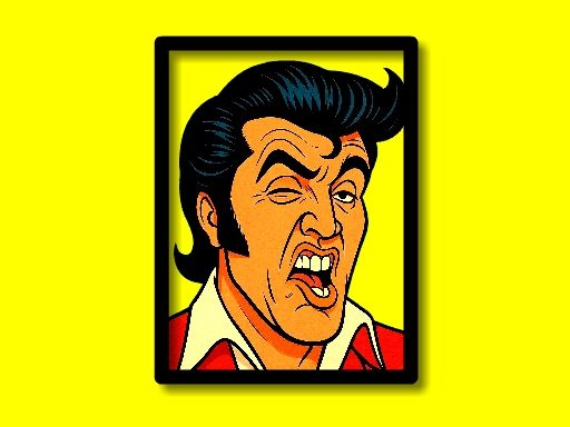 Elvis Funny Face - browser game screenshot