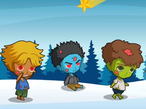 Zombie Bros In Frozen World - browser game screenshot