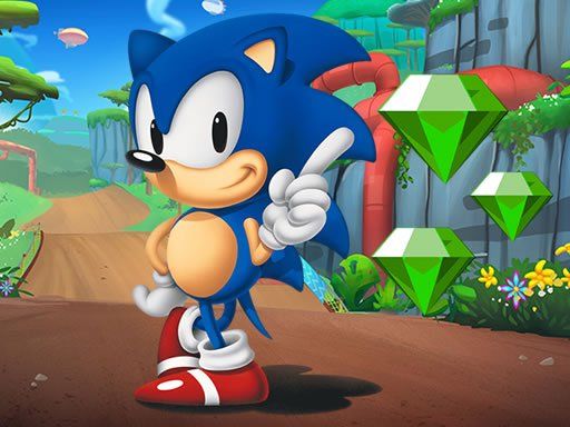 Sonic Hidden Diamonds Game - browser game screenshot