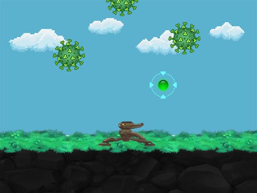 Corona Defense - browser game screenshot