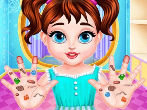 Baby Taylor Hand Doctor - browser game screenshot