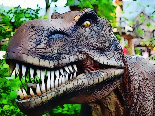 Tyrannosaurus Rex Carnivore Jigsaw - browser game screenshot