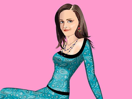 Alexis Bledel Dress up - browser game screenshot