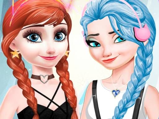 Frozen Dress Up Makeup - browser game screenshot