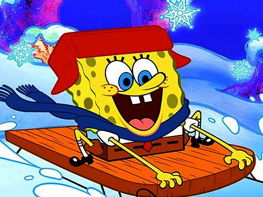 SpongeBob Winter Puzzle - browser game screenshot