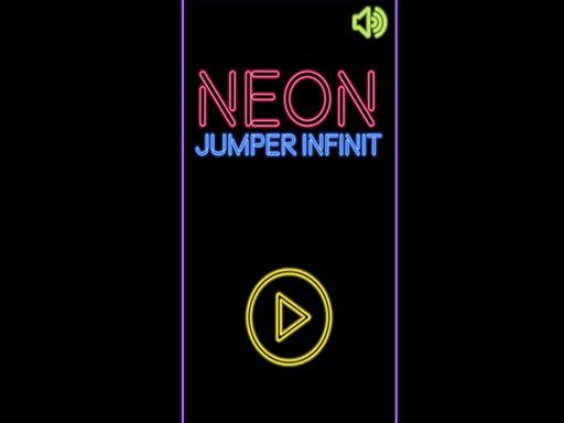 neon jumper infinit - browser game screenshot