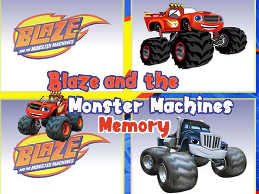 Blaze Monster Trucks Memory - browser game screenshot