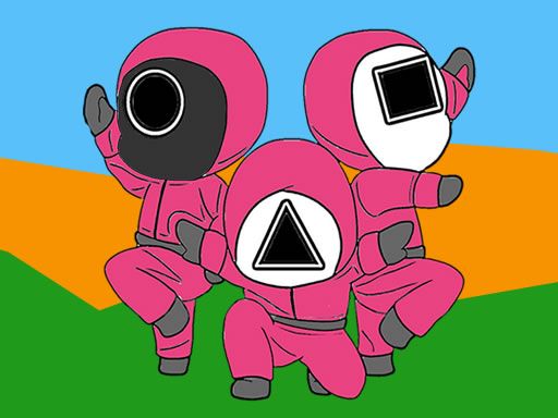 Coloring Book Squid Game - browser game screenshot