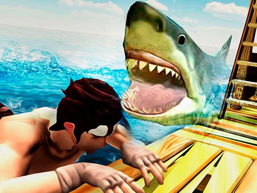 Raft Shark Hunting - browser game screenshot