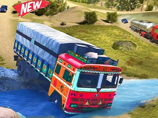 Indian Real Cargo Truck Driving Game - browser game screenshot