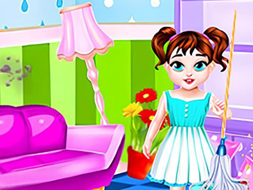 Baby Taylor House Cleanup - browser game screenshot