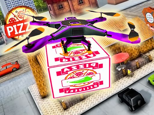 Drone Pizza Delivery Simulator  - browser game screenshot