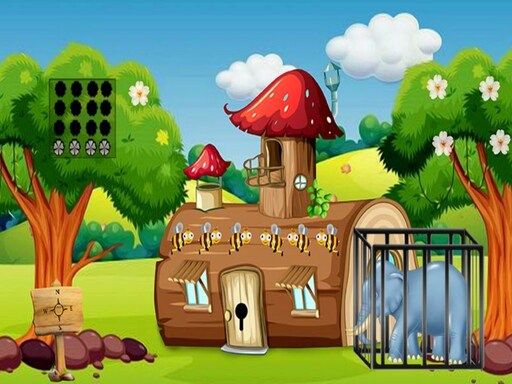 Elephant Escape - browser game screenshot
