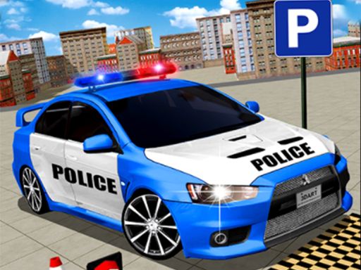 Modern Police Car Parking 3D - browser game screenshot