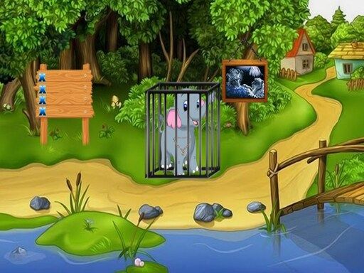 Rescue The Elephant Calf - browser game screenshot