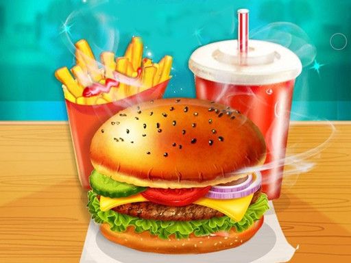 Happy Kids Burger Maker - browser game screenshot