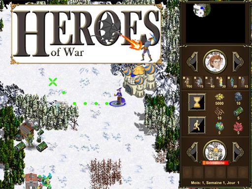 Heroes Of War - browser game screenshot