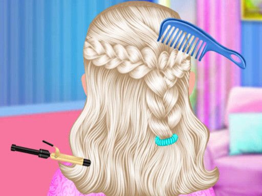 Fashion Short Hair Studio - browser game screenshot