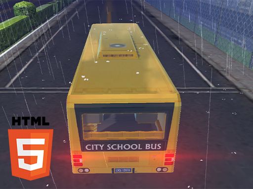 Bus School Driving 2023 - browser game screenshot