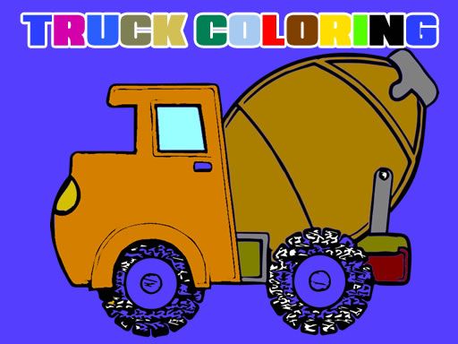 Trucks Coloring Book - browser game screenshot