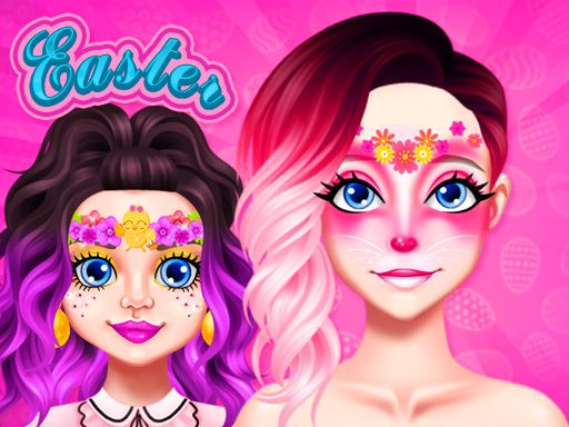 Easter Funny Makeup - browser game screenshot
