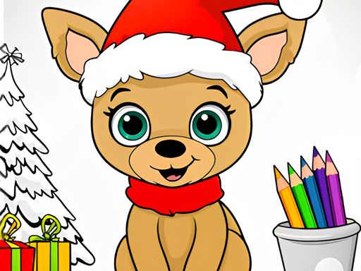 Christmas Coloring Game 2 - browser game screenshot