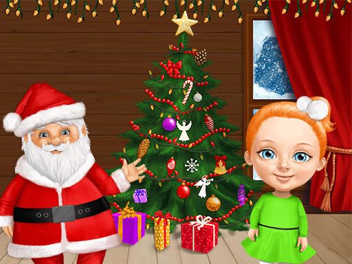 Sweet Baby Girl Christmas - browser game screenshot