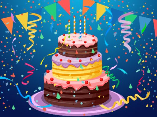 Birthday Cake Puzzle - browser game screenshot