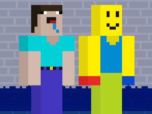 NoobLOX Rainbow Friends - browser game screenshot