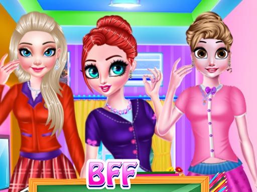 BFF HIGH SCHOOL STYLE - browser game screenshot