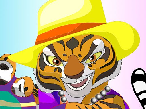 Kung Fu Panda Tigress - browser game screenshot
