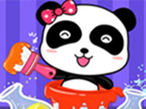 Baby Panda Color Mixing Studio - browser game screenshot