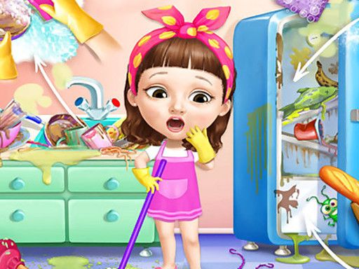 Sweet Baby Girl Summer Cleanup - browser game screenshot
