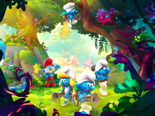 Little Smurfs Coloring Little Smurfs Coloring - browser game screenshot