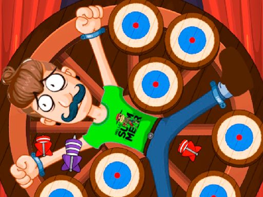 Circus Dart Wheel - browser game screenshot