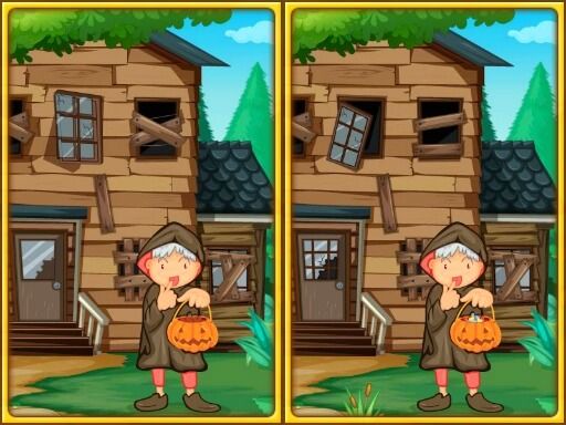 Spot The Differences Halloween - browser game screenshot