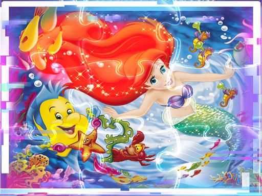Little Mermaid Match3 Puzzle Little Mermaid Match3 Puzzle - browser game screenshot