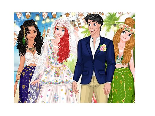 PRINCESS COACHELLA INSPIRED WEDDING - browser game screenshot