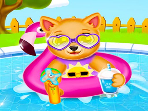 Newborn Puppy Baby Shower - browser game screenshot