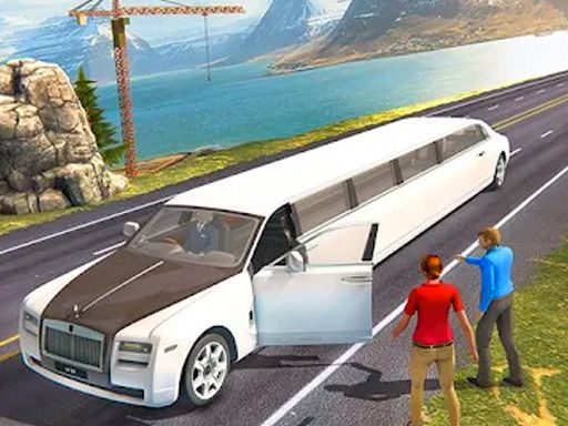 Limousine Taxi Driving Game - browser game screenshot