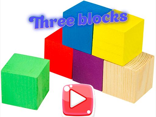 three blocks - browser game screenshot