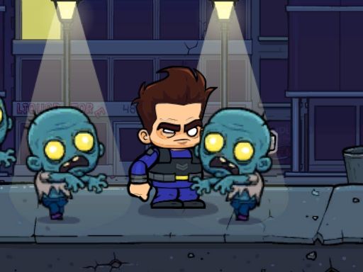 City Zombie Survival 2D - browser game screenshot