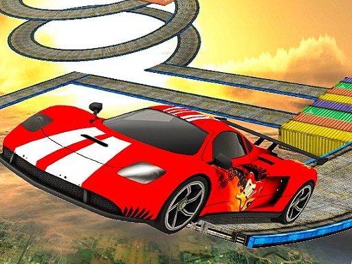 Mega Ramp Extreme Car Stunt Game 3D - browser game screenshot