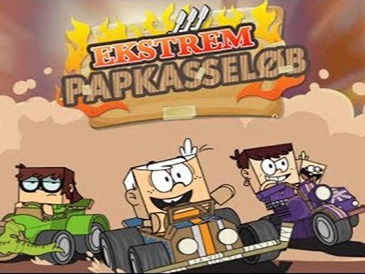 Cardboard Racing Time - browser game screenshot