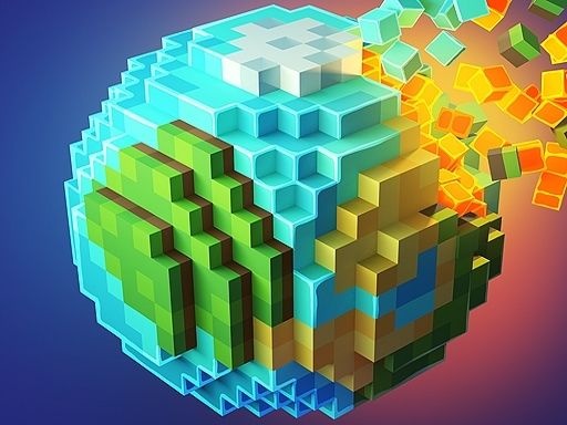 Pixel World - browser game screenshot