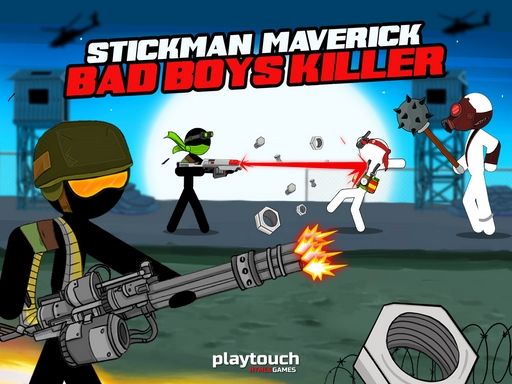 Stickman maverick : bad boys killer - browser game screenshot