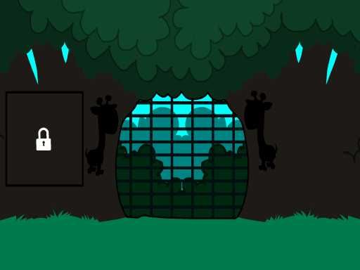 Giraffe Land Escape - browser game screenshot